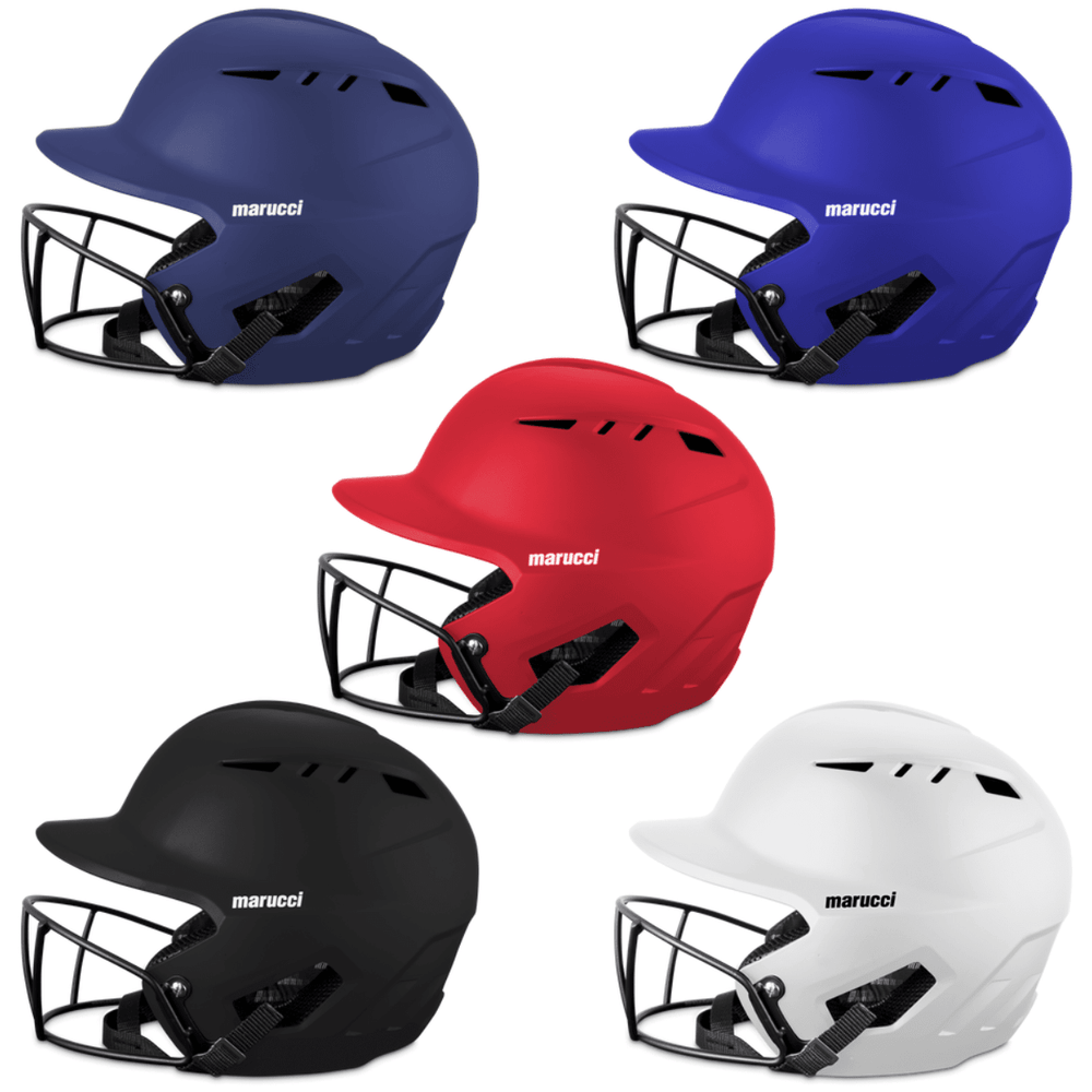 baseball football helmet Arsenal Fastpitch Softball Batting Helmet- Two-Tone- Black The helmets sleek 1 Marucci Duravent Fastpitch Softball Batting