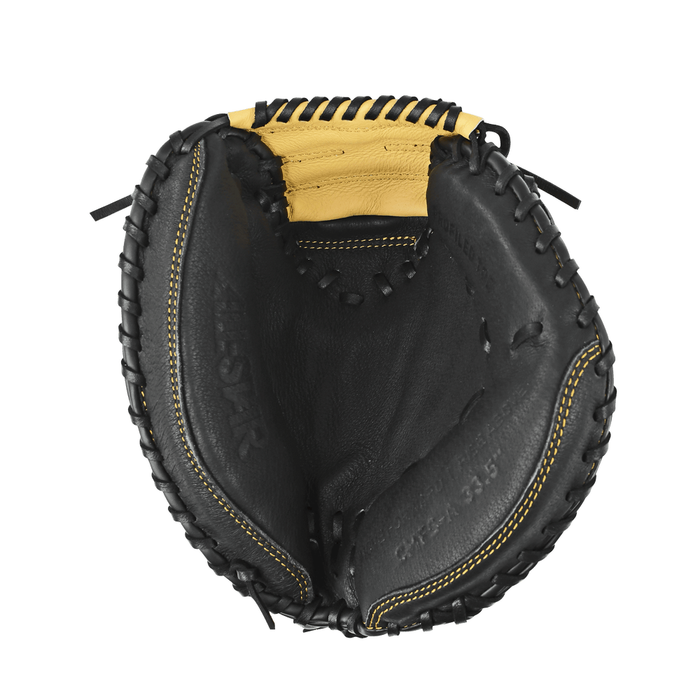 Youth baseball top catcher's mitt