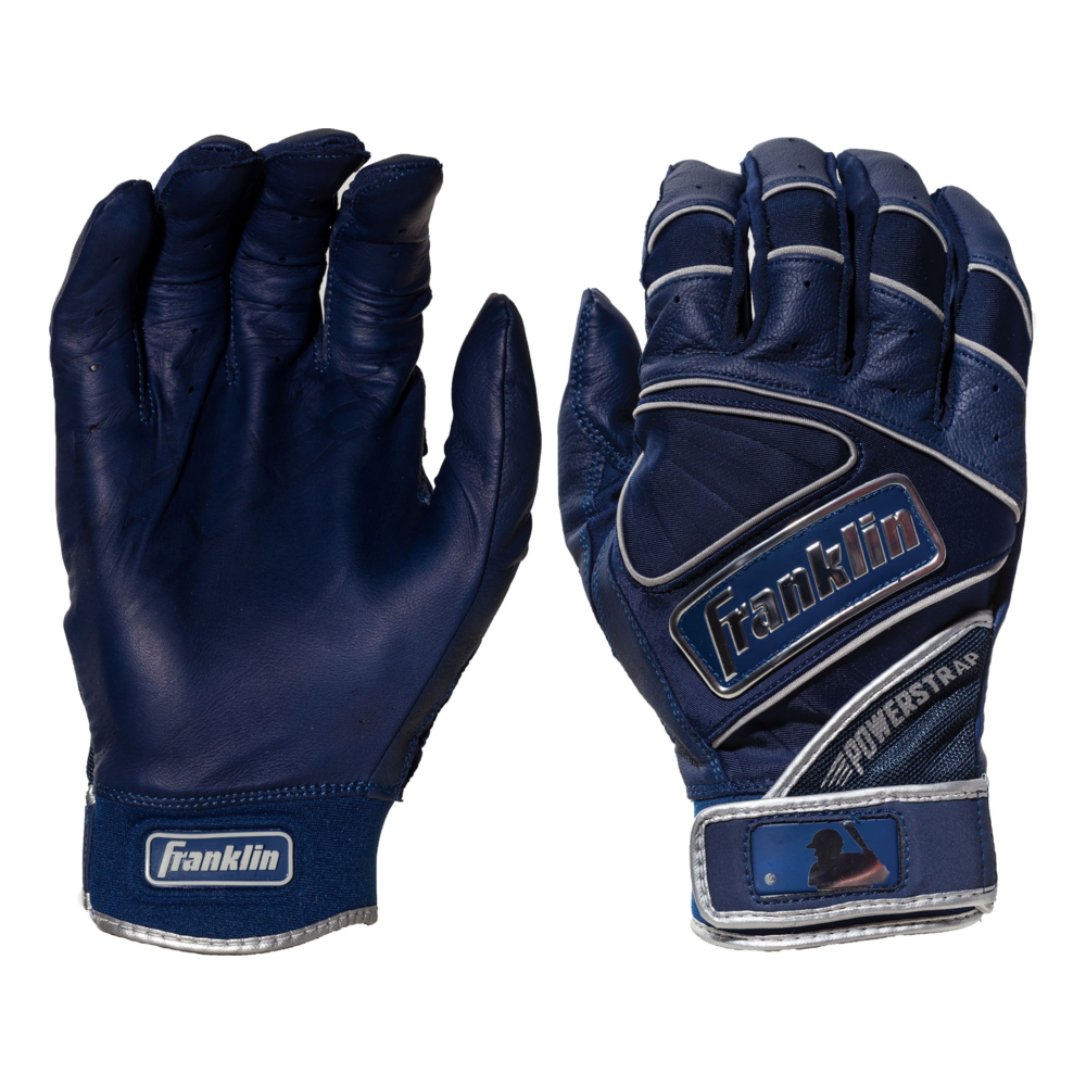 Franklin Powerstrap Chrome Adult Batting Gloves