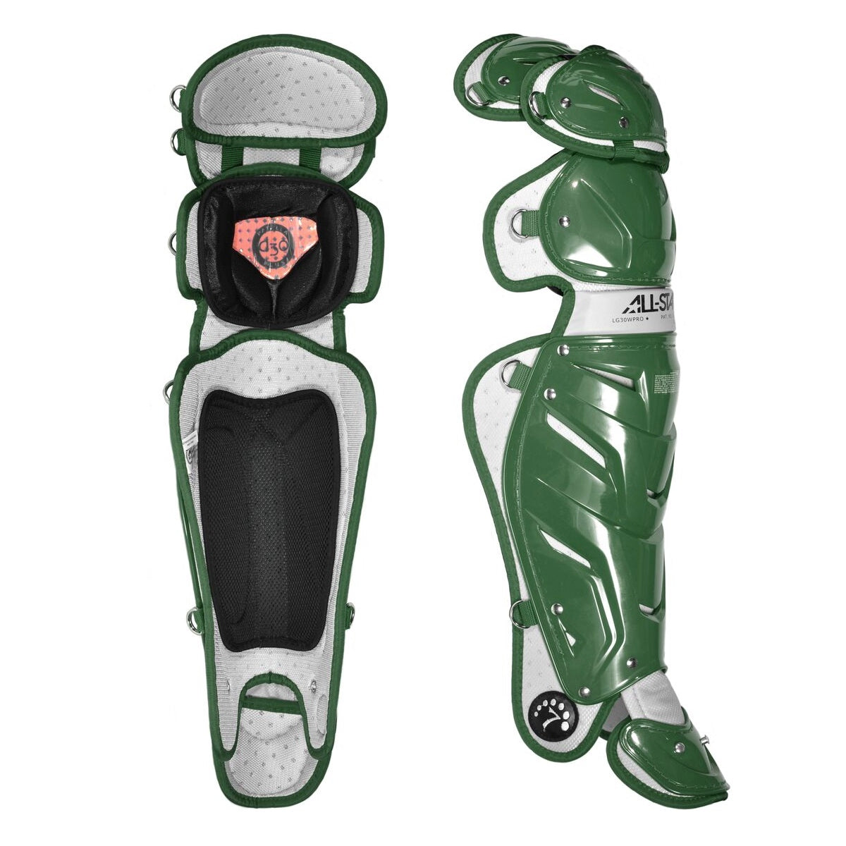 allstar-professional-series-16-5-in-catchers-leg-guard-lg30wpro