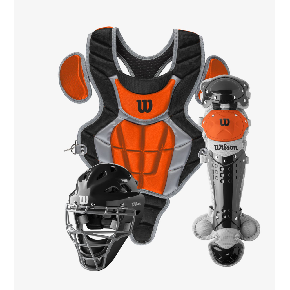 catcher gear youth baseball Wilson C200 Youth Catcher's Gear Kit Set