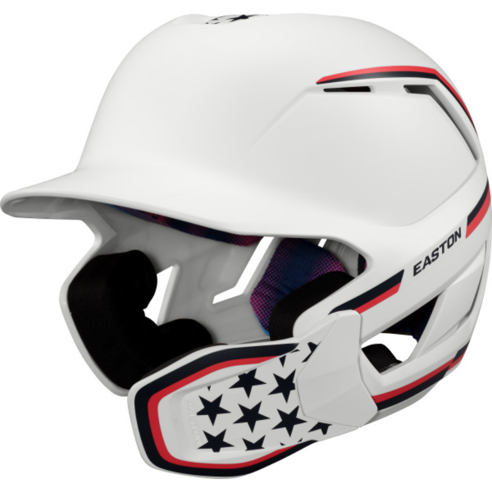Easton Z50 Matte Baseball Helmet with Multi-Adjust Jaw Guard