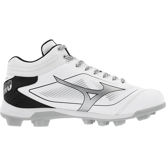 Mizuno CushionRevo Diamond Mens Mid Molded Baseball Cleats