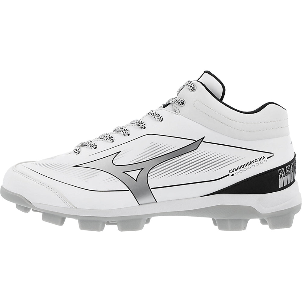 Mizuno CushionRevo Diamond Mens Mid Molded Baseball Cleats