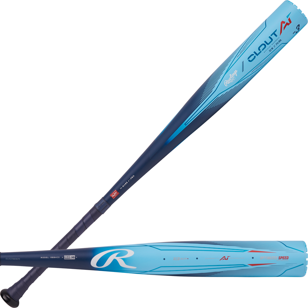Rawlings Clout AI BBCOR Baseball Bat Drop 3 RBB4C3 Baseball Bargains