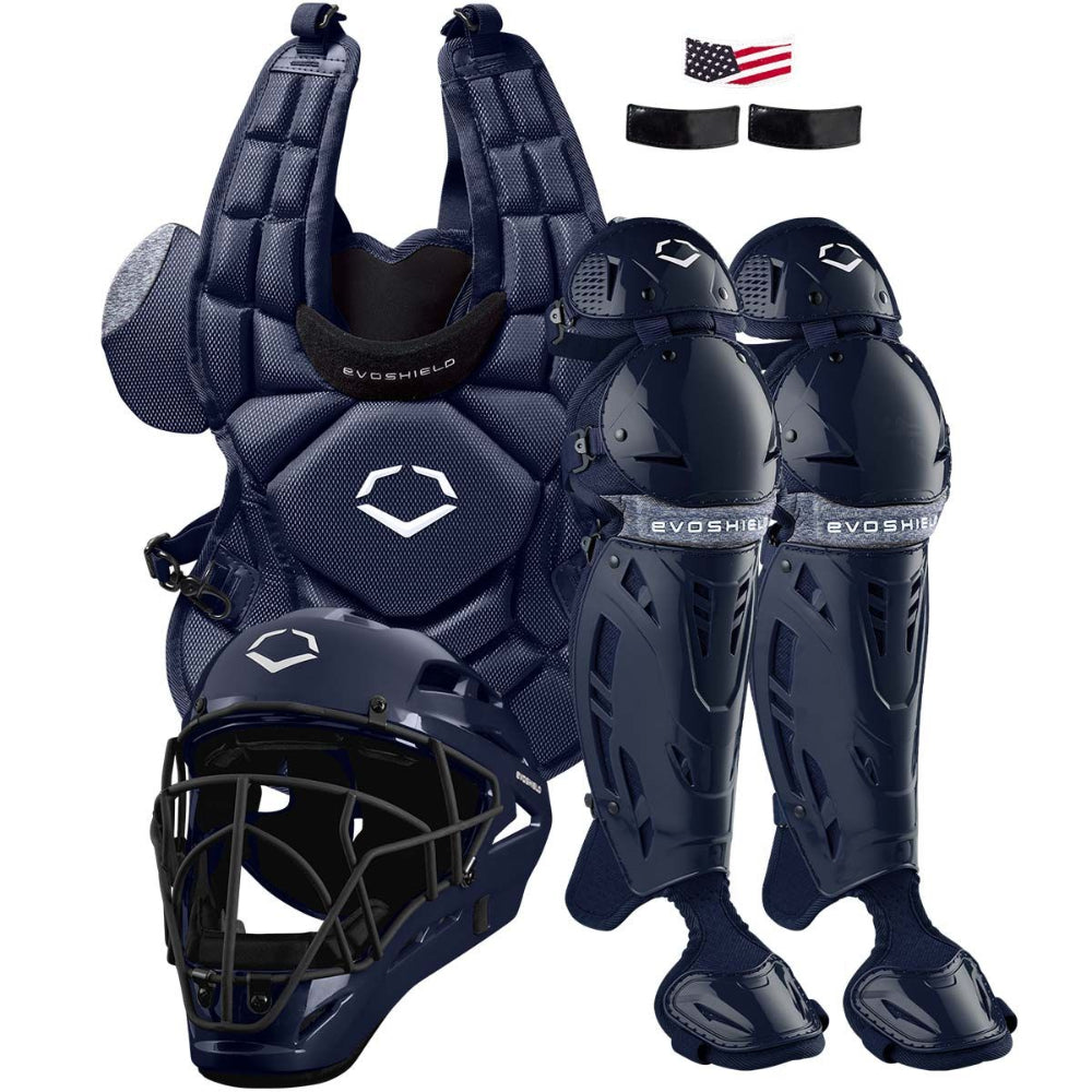 EvoShield SRZ-1 Adult Baseball Catcher's Kit Scarlet
