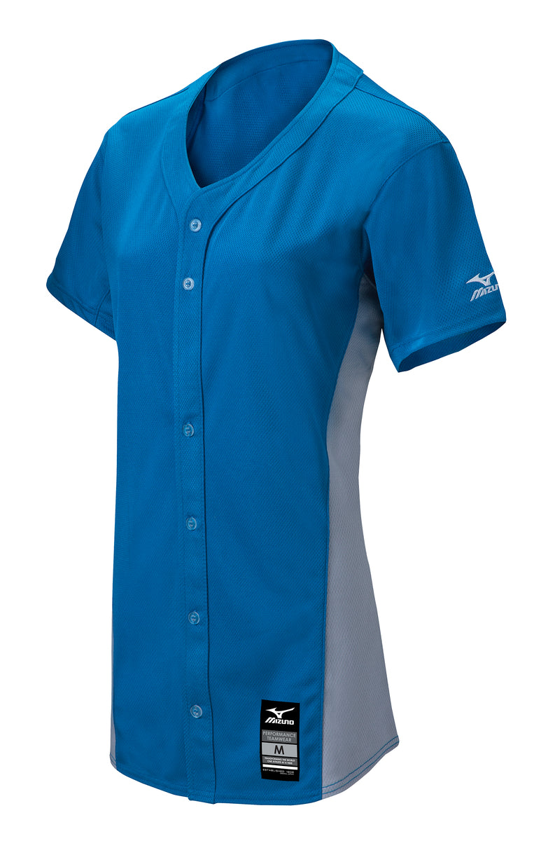 Mizuno Girls Pro Full Button Game Jersey Baseball Bargains
