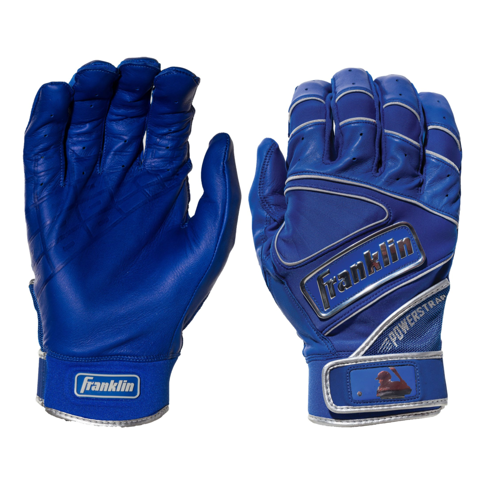 Franklin Powerstrap Chrome Adult Batting Gloves