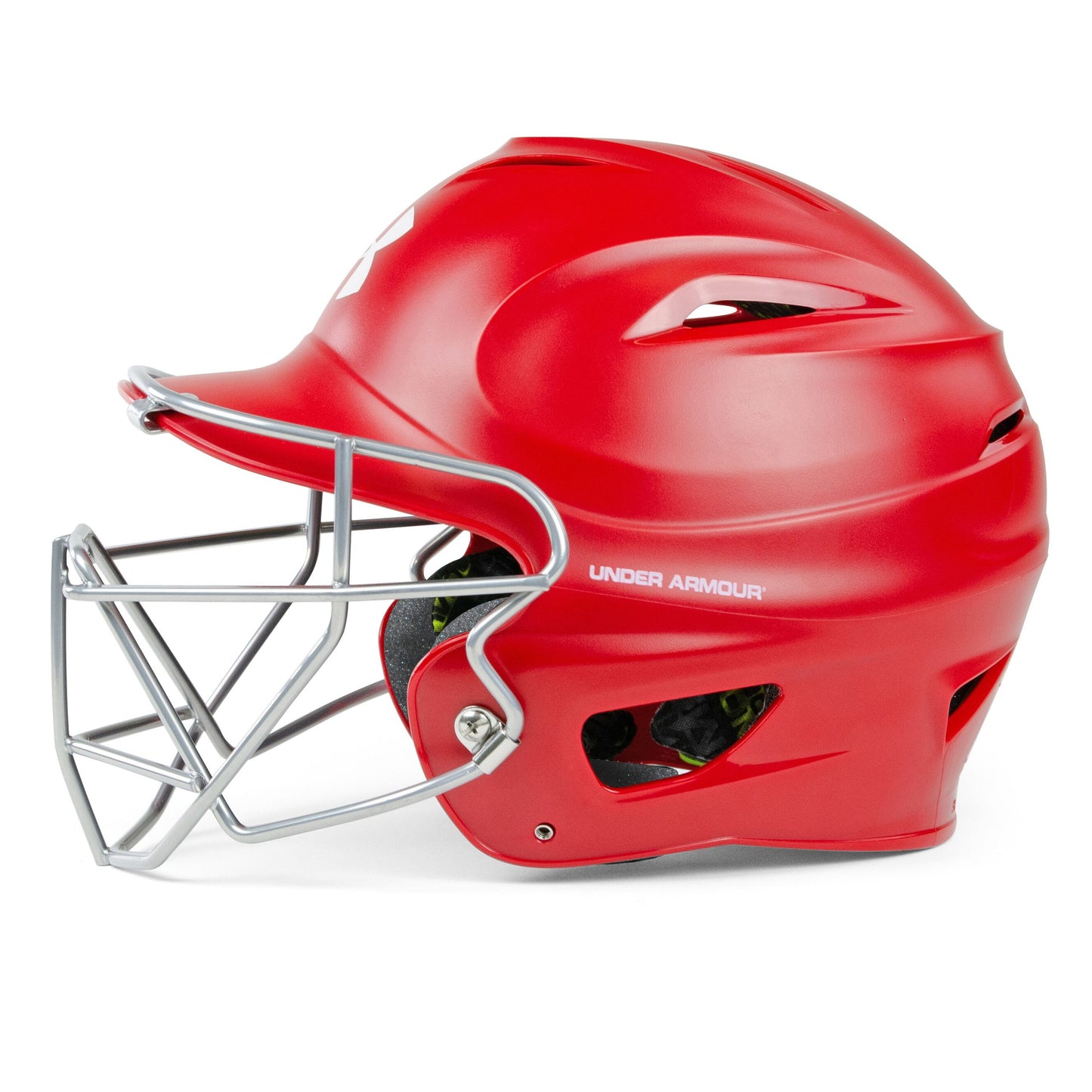 baseball helmet vs football helmet Under Armour Matte Molded Adult Baseball Helmet with Face Guard UABH-1 – Baseball Bargains