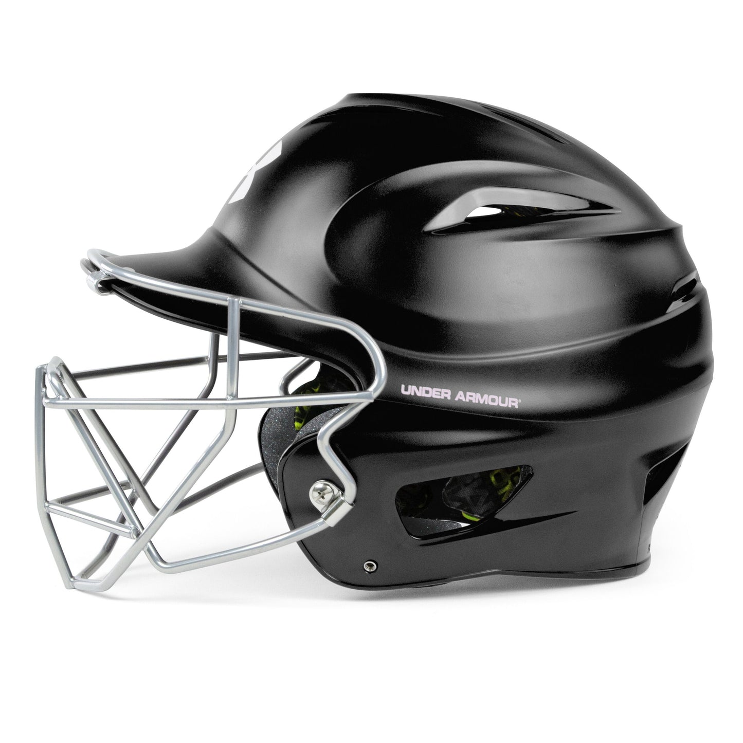 baseball football helmet Under Armour Matte Molded Adult Baseball Helmet with Face Guard UABH-100MM-FGB2